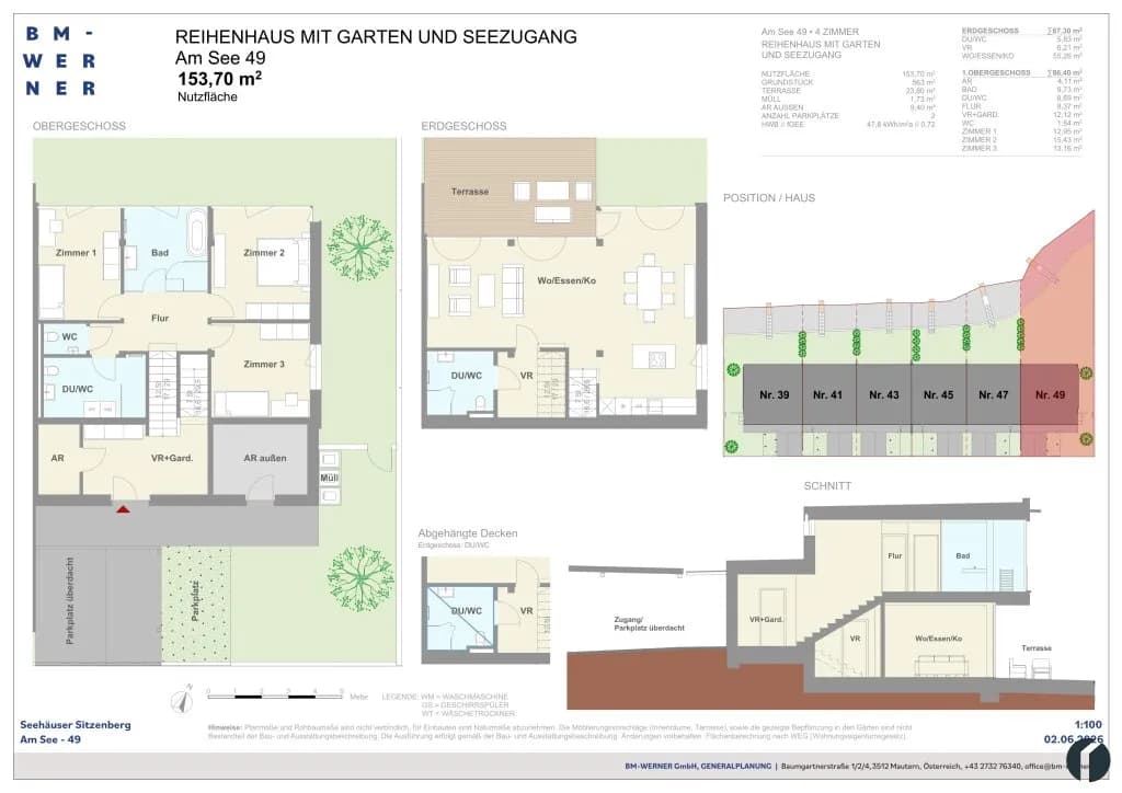 5-Zimmer-Haus mieten in Tulln – 153,7 m², € 3.134 – Bild 6 von 11