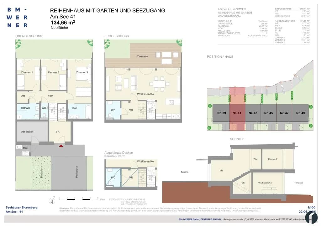 4-Zimmer-Haus mieten in Tulln – 134,56 m², € 2.747 – Bild 6 von 11