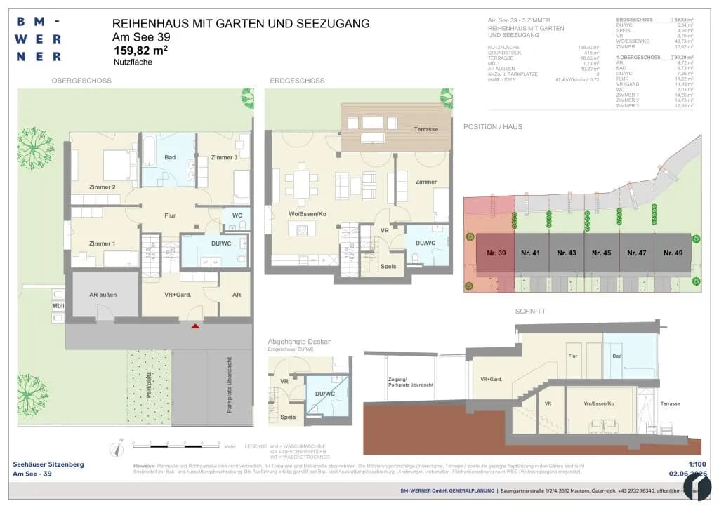 5-Zimmer-Haus mieten in Tulln – 159,82 m², € 3.256 – Bild 6 von 11