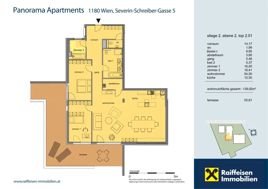 3-Zimmer-Wohnung mieten in Wien – 139,92 m², € 3.195 – Bild 22 von 22