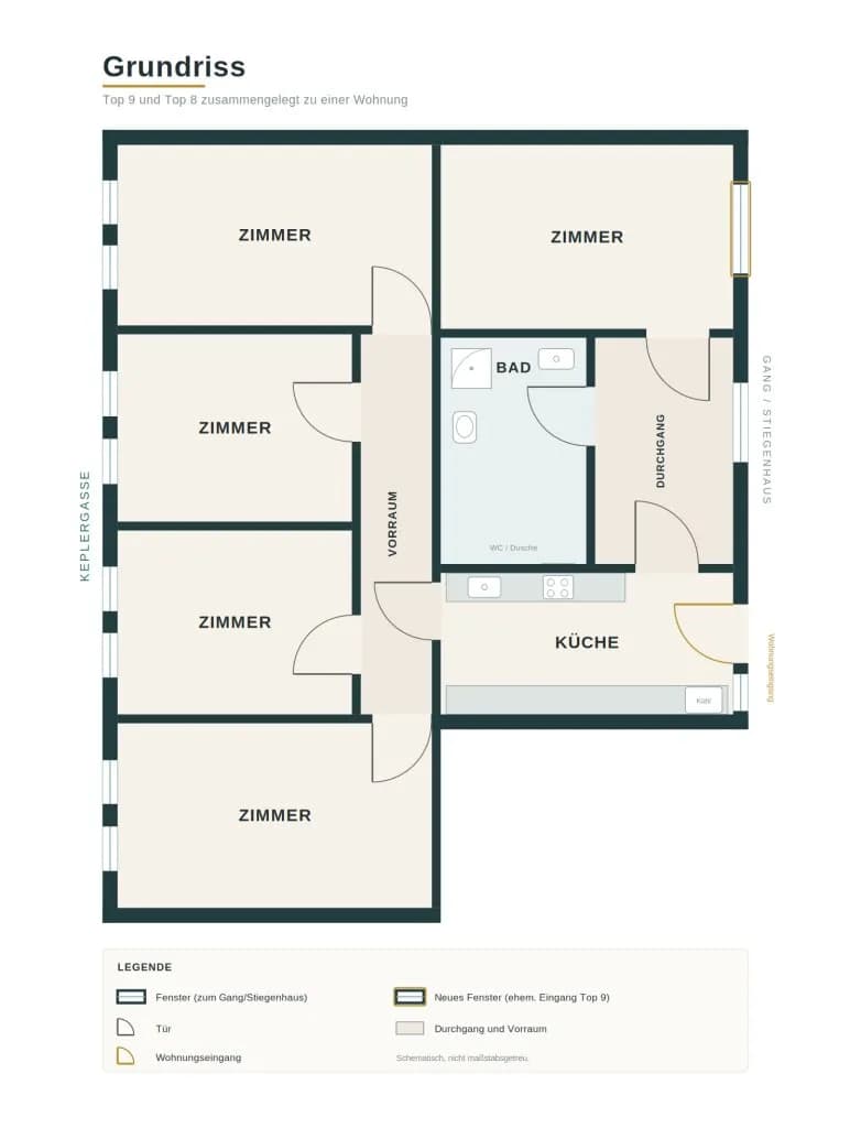 5-Zimmer-Wohnung kaufen in Wien – 59,59 m², € 209.900 – Bild 12 von 12