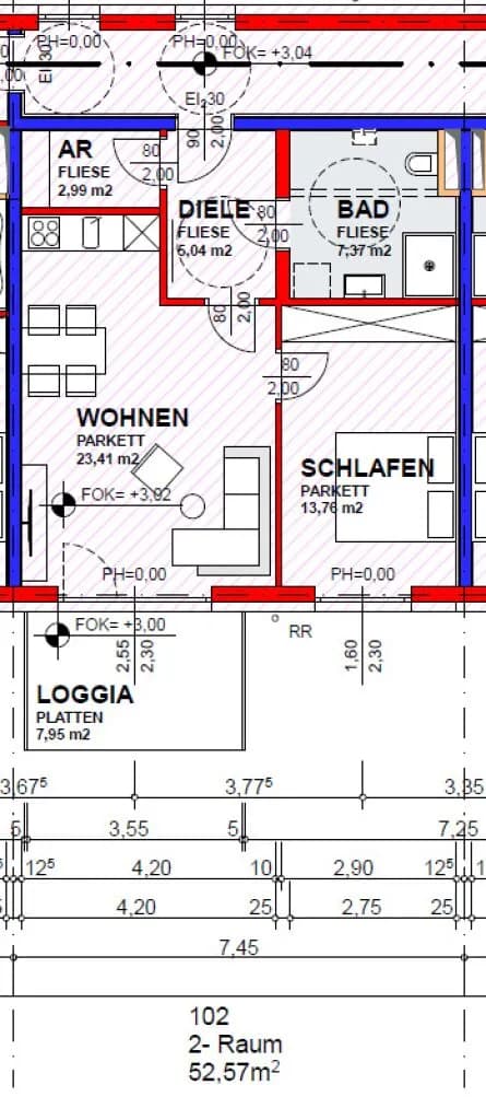 2-Zimmer-Wohnung kaufen in Wels-Land – 52,57 m², € 236.565 – Bild 11 von 11