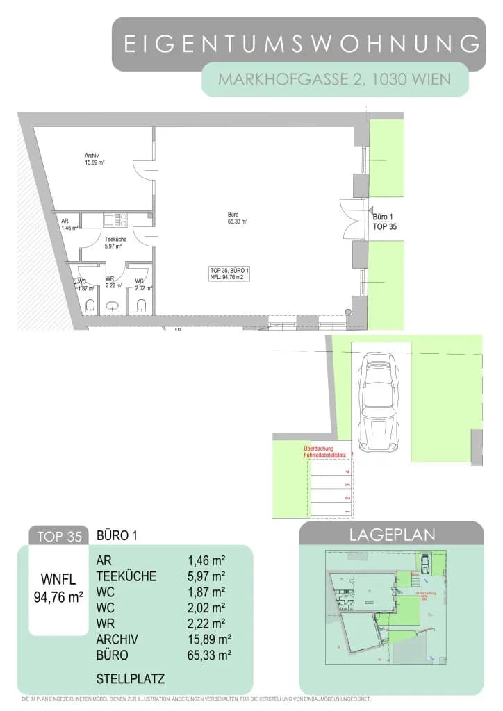 3-Zimmer-Gewerbeimmobilie kaufen in Wien – 136 m², € 450.000 – Bild 16 von 18
