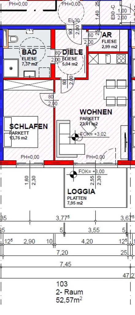 2-Zimmer-Wohnung kaufen in Wels-Land – 52,57 m², € 236.565 – Bild 11 von 11