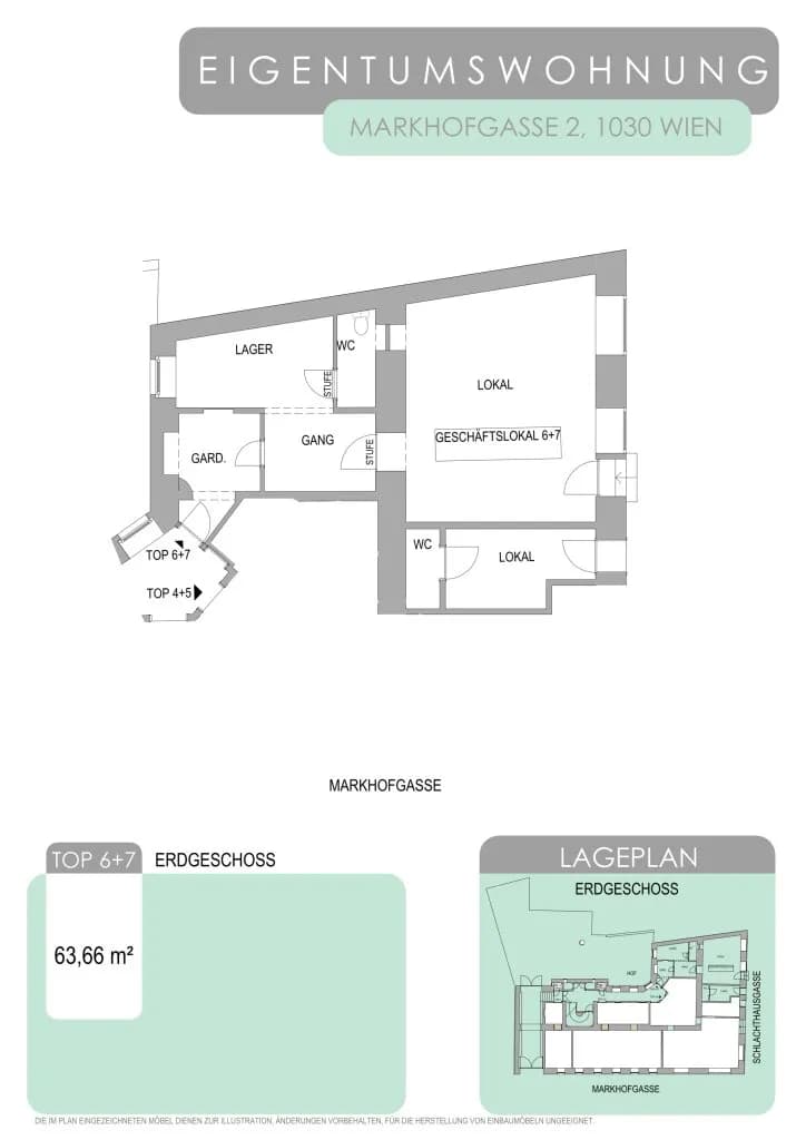 2-Zimmer-Gewerbeimmobilie kaufen in Wien – 64 m², € 230.000 – Bild 16 von 17