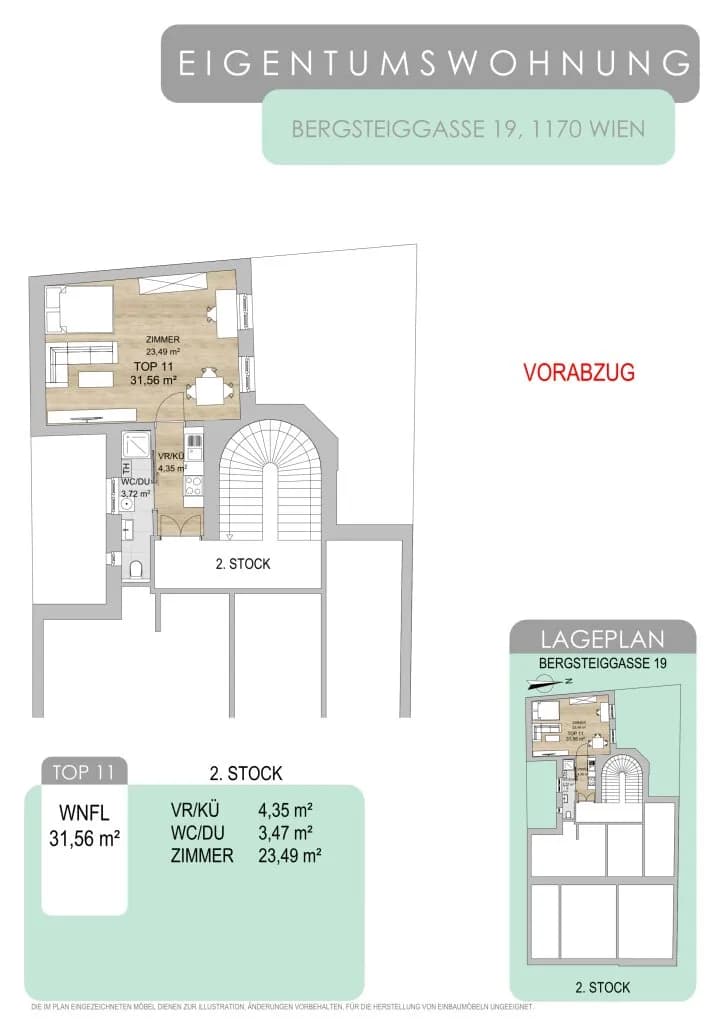 1-Zimmer-Wohnung kaufen in Wien – 31,56 m², € 185.000 – Bild 20 von 20