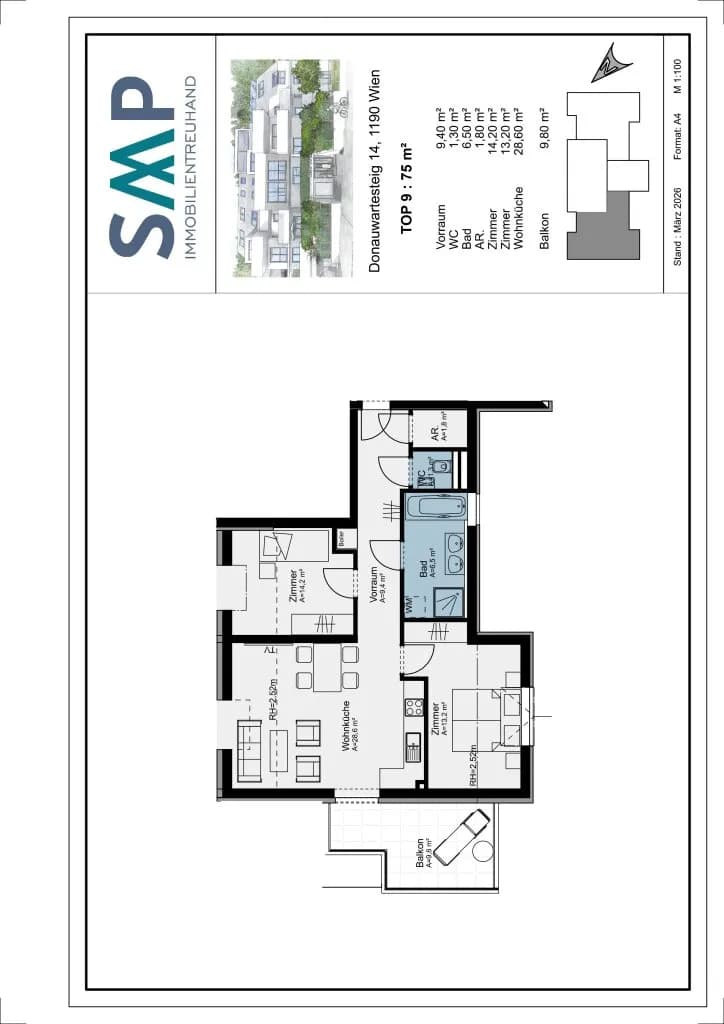 3-Zimmer-Wohnung kaufen in Wien – 75 m², € 565.000 – Bild 10 von 10