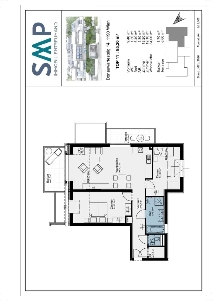 3-Zimmer-Wohnung kaufen in Wien – 85,2 m², € 645.000 – Bild 13 von 13