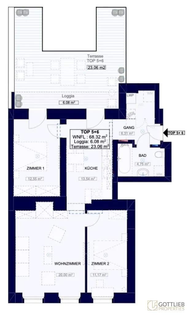 3-Zimmer-Wohnung kaufen in Wien – 69,72 m², € 549.000 – Bild 23 von 23