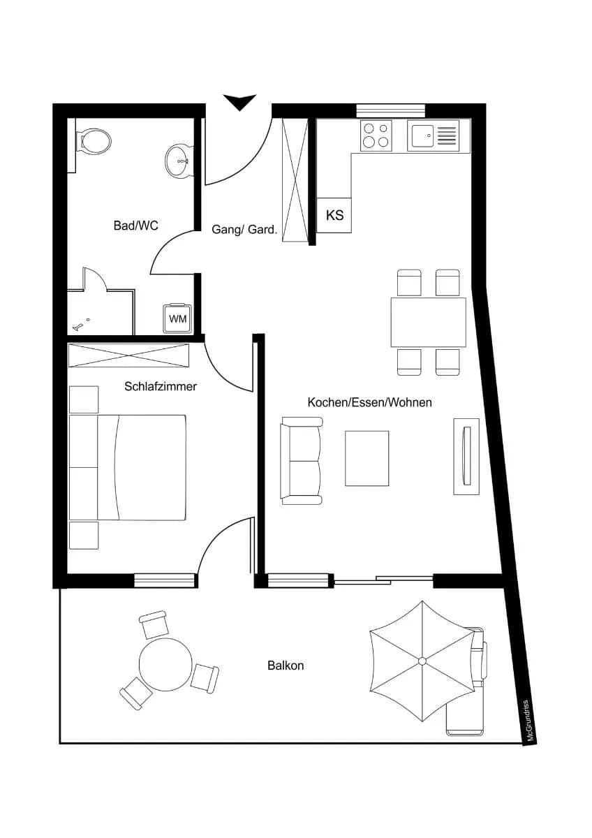 2-Zimmer-Wohnung kaufen in Bregenz – 46,61 m² – Bild 2 von 17