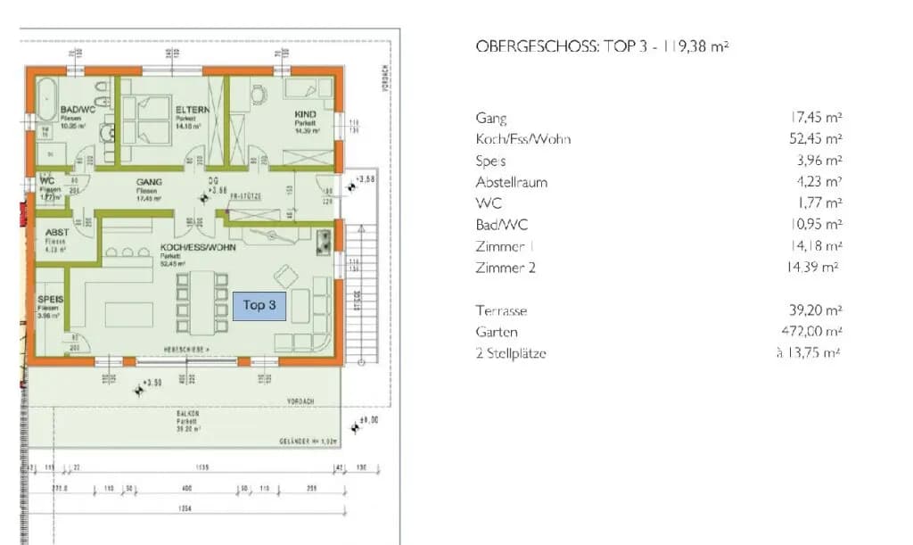 3-Zimmer-Wohnung kaufen in Vöcklabruck – 119 m², € 395.000 – Bild 28 von 29