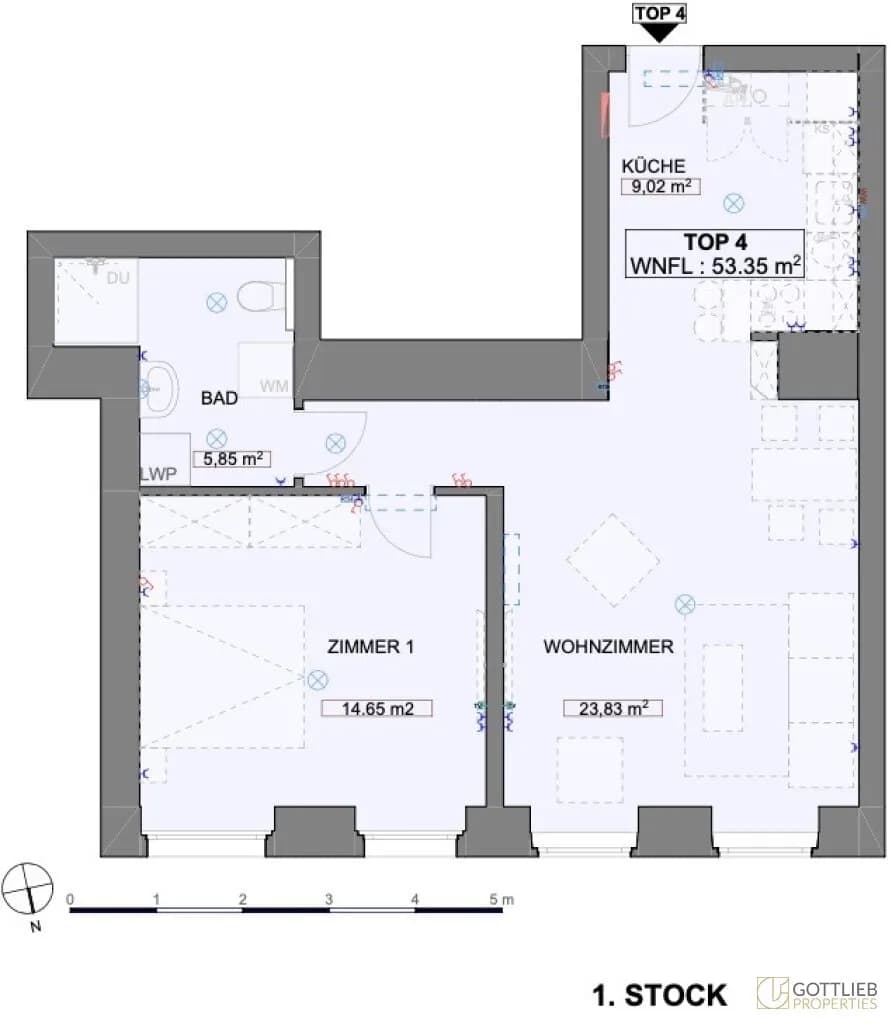 2-Zimmer-Wohnung kaufen in Wien – 53,35 m², € 329.000 – Bild 16 von 16