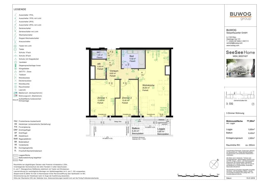 3-Zimmer-Wohnung kaufen in Wien – 71,2 m², € 400.000 – Bild 14 von 14