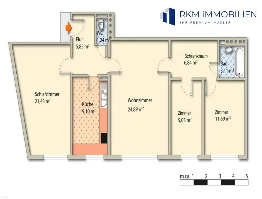 4-Zimmer-Wohnung kaufen in Wien – 93,5 m², € 349.000 – Bild 10 von 10