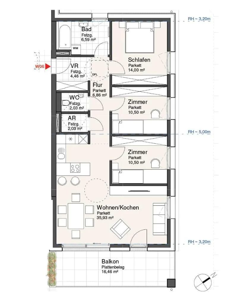 4-Zimmer-Wohnung kaufen in Vöcklabruck – 92,9 m², € 829.444 – Bild 6 von 13