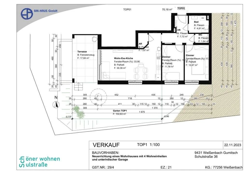 3-Zimmer-Wohnung kaufen in Wolfsberg – 71,55 m² – Bild 8 von 15