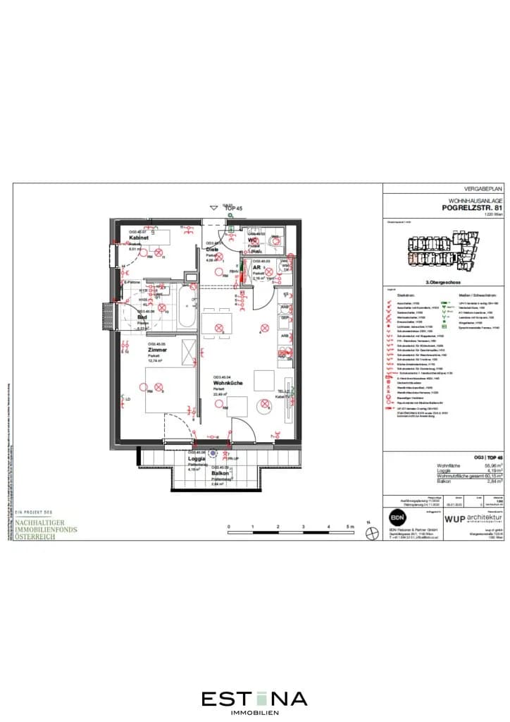 3-Zimmer-Wohnung mieten in Wien – 55,96 m², € 1.010 – Bild 10 von 10