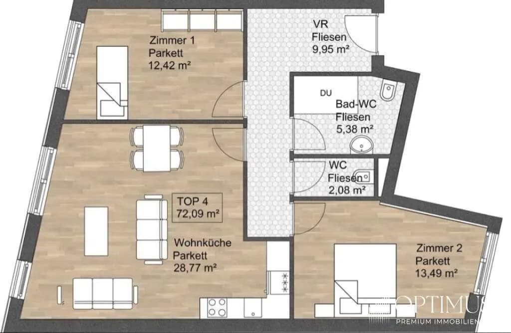 3-Zimmer-Wohnung kaufen in Wien – 72,09 m², € 478.000 – Bild 8 von 12