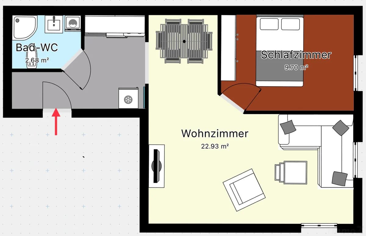 2-Zimmer-Wohnung mieten in Graz – 42,1 m², € 547 – Bild 9 von 17
