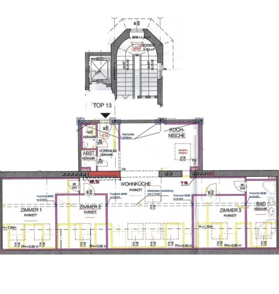 4-Zimmer-Wohnung mieten in Wien – 131,1 m², € 2.430 – Bild 29 von 29