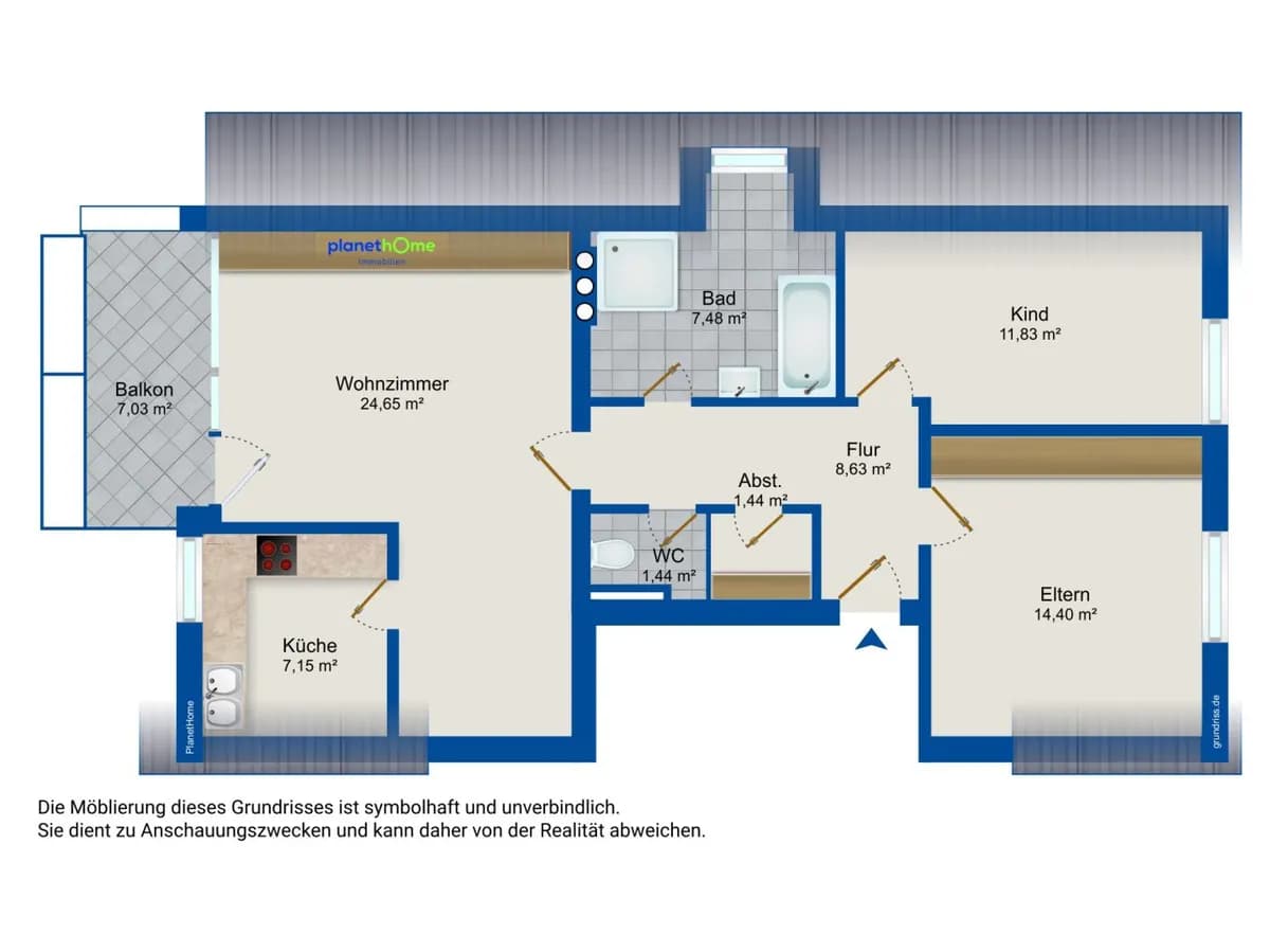 3-Zimmer-Wohnung kaufen in Salzburg-Umgebung – 77,02 m², € 299.000 – Bild 13 von 13