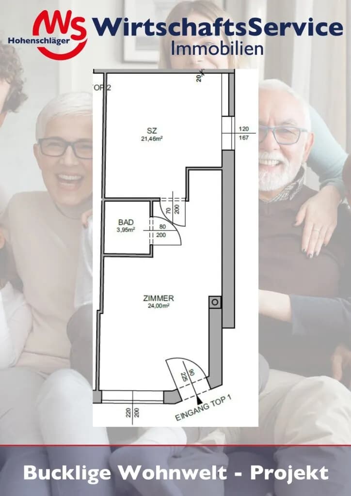 Wohnung kaufen in Wiener Neustadt Land – 43,01 m², € 74.900 – Bild 6 von 9