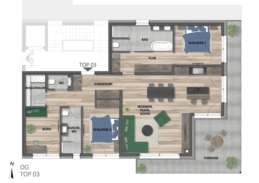 4-Zimmer-Wohnung kaufen in Kitzbühel – 122,34 m², € 815.000 – Bild 10 von 11