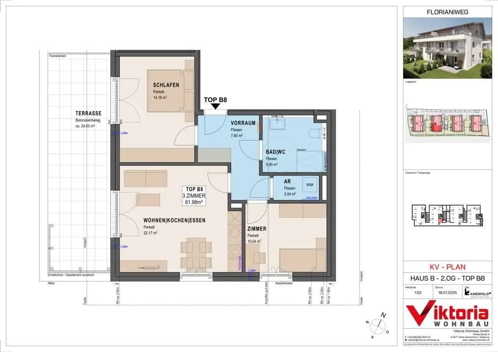 3-Zimmer-Wohnung kaufen in Salzburg-Umgebung – 61,98 m², € 368.000 – Bild 4 von 6