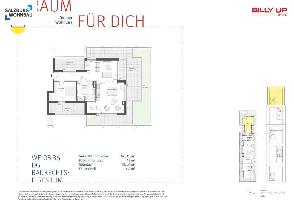 2-Zimmer-Wohnung kaufen in Salzburg Stadt – 86 m², € 689.600 – Bild 10 von 10