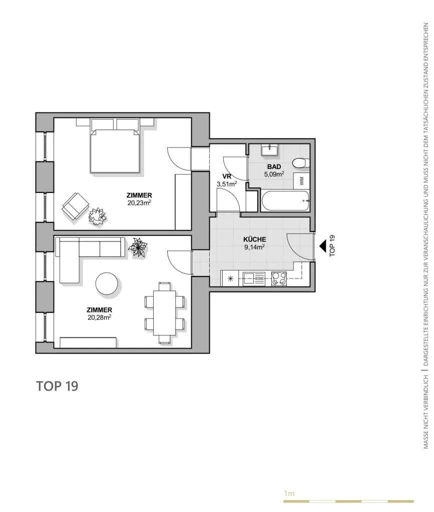Immobilie kaufen in Wien – 58,25 m², € 229.000 – Bild 5 von 5