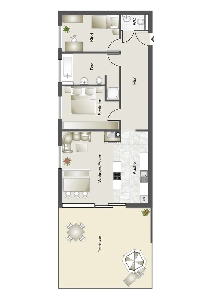 3-Zimmer-Wohnung kaufen in Feldkirch – 77,84 m², € 418.000 – Bild 2 von 6