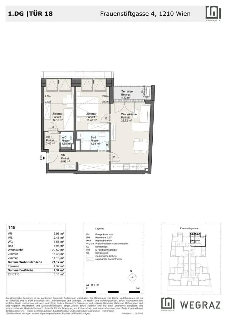 3-Zimmer-Wohnung kaufen in Wien – 71,12 m², € 426.364 – Bild 11 von 11