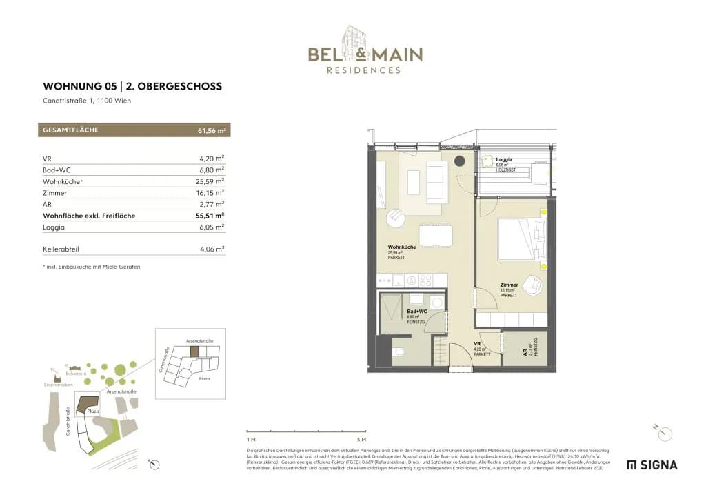 2-Zimmer-Wohnung mieten in Wien – 55,51 m², € 1.508 – Bild 10 von 10
