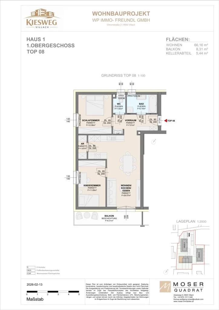 Wohnung kaufen in Villach – 64,94 m², € 347.760 – Bild 11 von 12