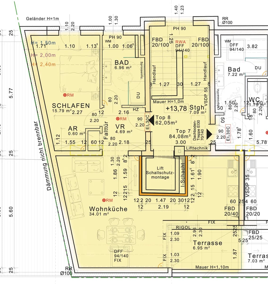 2-Zimmer-Wohnung mieten in Linz – 69 m², € 1.070 – Bild 6 von 12