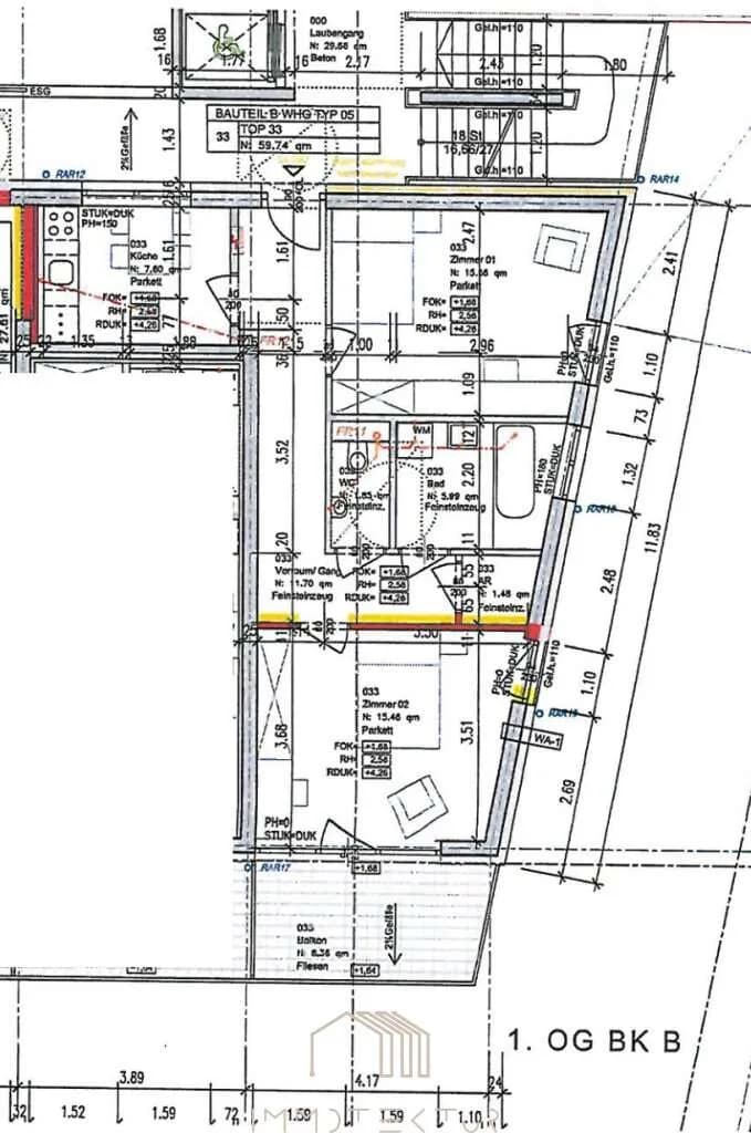 2-Zimmer-Wohnung kaufen in Graz – 59,74 m², € 275.000 – Bild 11 von 11