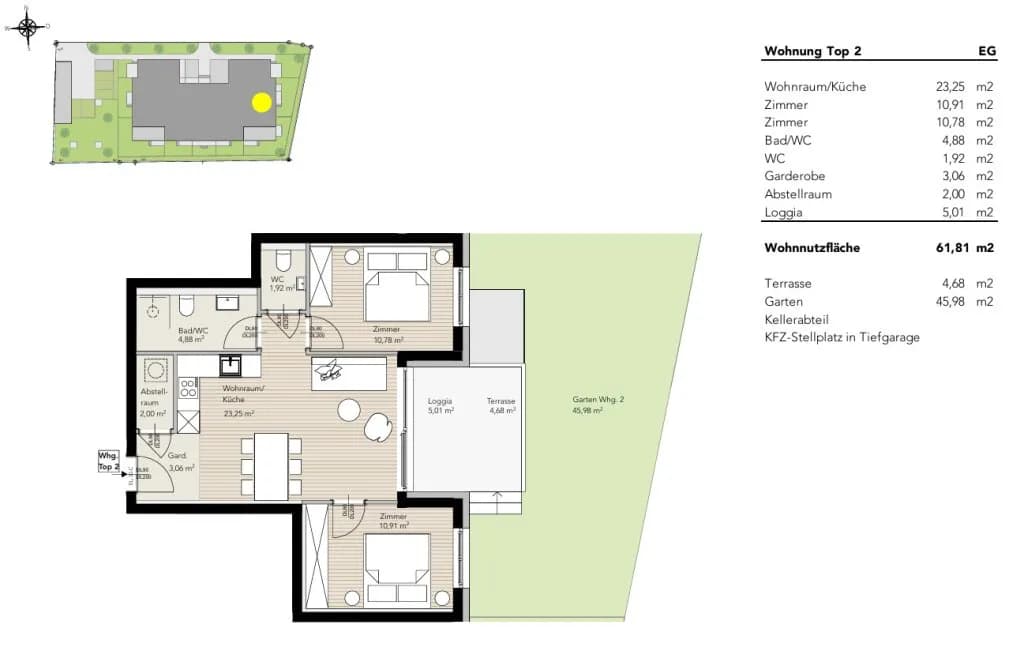 3-Zimmer-Wohnung kaufen in Liezen – 61,81 m², € 811.133 – Bild 6 von 6