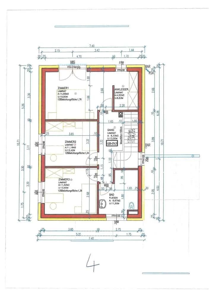4-Zimmer-Haus mieten in Güssing – 124,42 m², € 943 – Bild 10 von 12