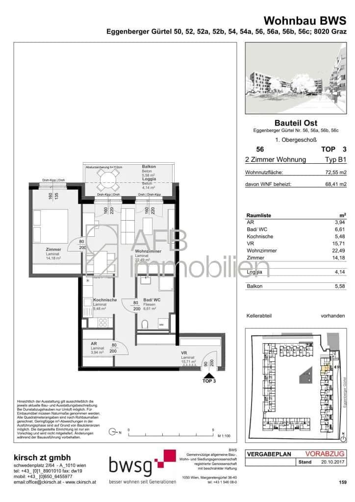 2-Zimmer-Wohnung mieten in Graz – 72,46 m², € 818 – Bild 17 von 17