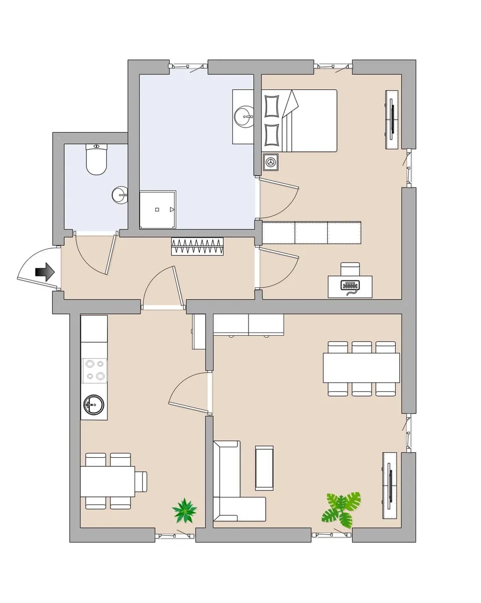 2-Zimmer-Wohnung mieten in Wolfsberg – 61,4 m², € 670