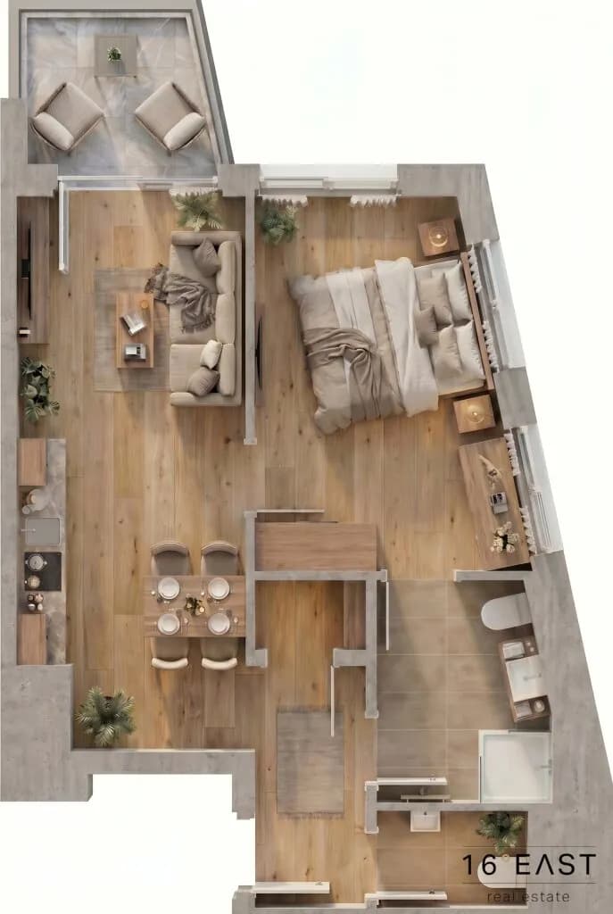 2-Zimmer-Wohnung kaufen in Wien – 45,12 m², € 259.935 – Bild 3 von 8