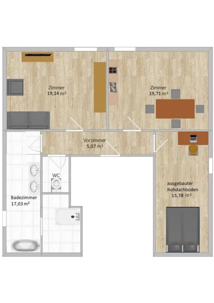 3-Zimmer-Wohnung kaufen in Graz – 77,81 m², € 239.000 – Bild 17 von 21