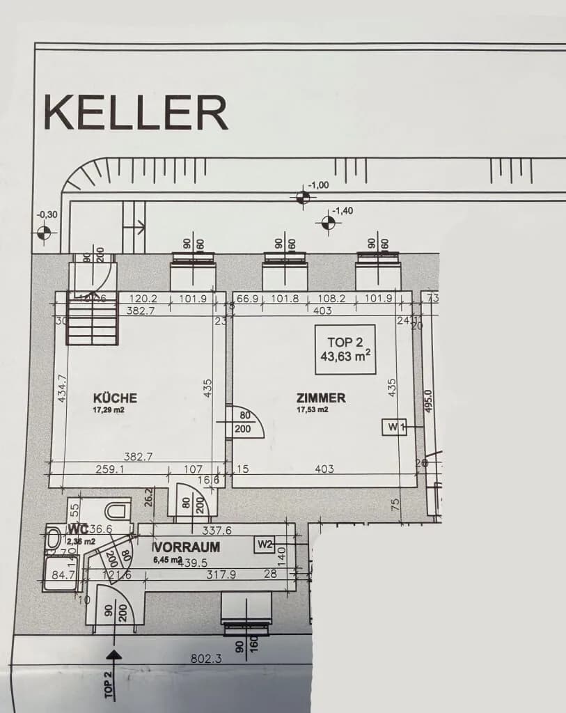 2-Zimmer-Gewerbeimmobilie mieten in Wien – 43,63 m², € 745 – Bild 15 von 15