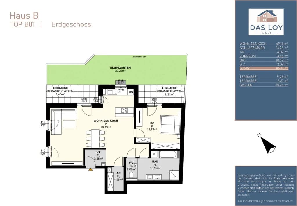 2-Zimmer-Wohnung kaufen in Wels – 86,13 m², € 510.693 – Bild 6 von 6