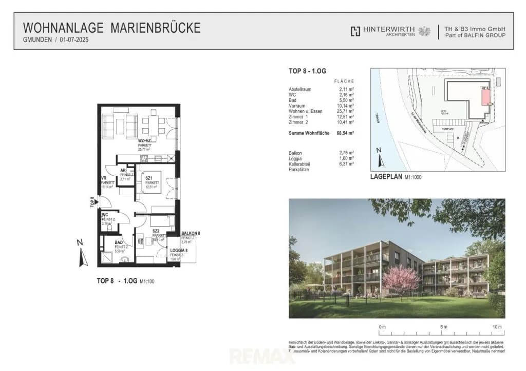 3-Zimmer-Wohnung kaufen in Gmunden – 68,54 m², € 466.000 – Bild 8 von 8