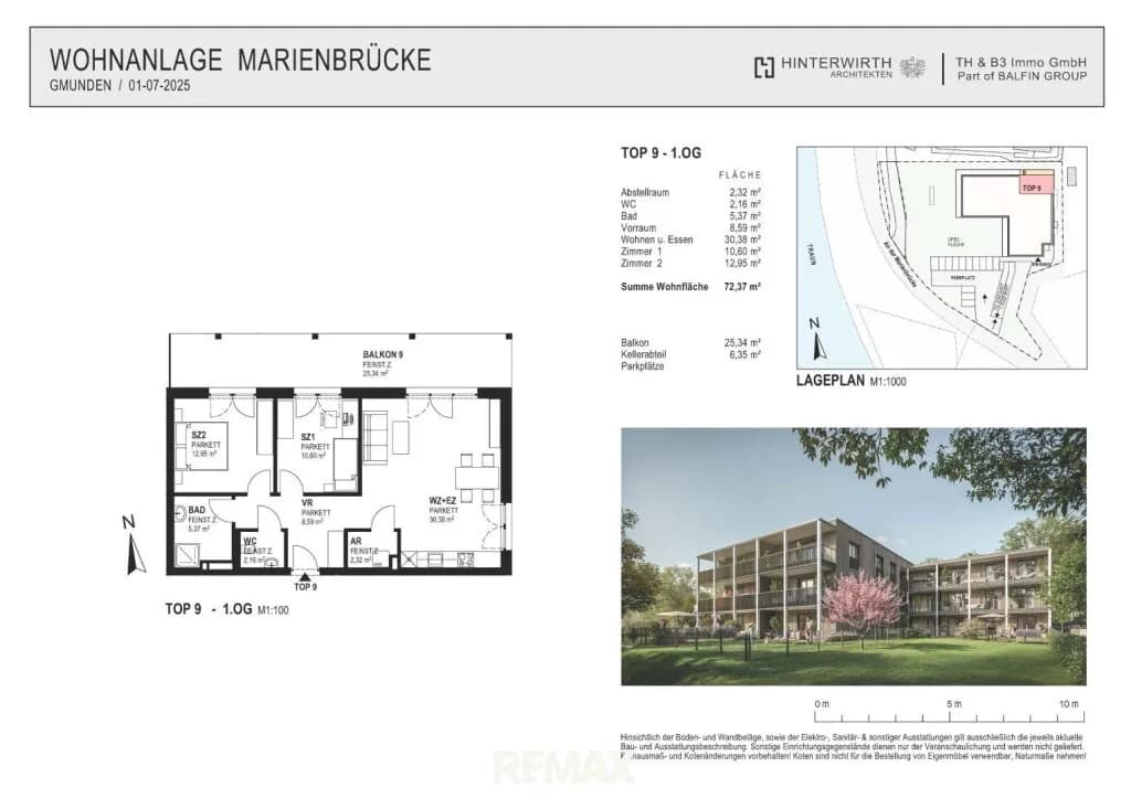 3-Zimmer-Wohnung kaufen in Gmunden – 72,37 m², € 539.000 – Bild 8 von 8