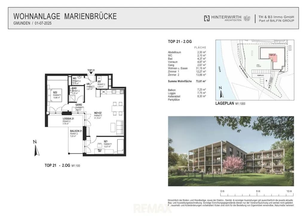 3-Zimmer-Wohnung kaufen in Gmunden – 72,27 m², € 580.000 – Bild 9 von 9
