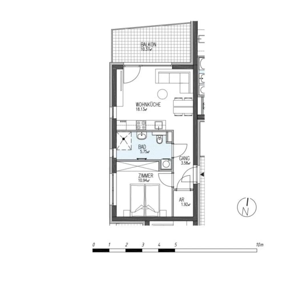 2-Zimmer-Wohnung kaufen in Graz – 40 m², € 200.970 – Bild 10 von 11