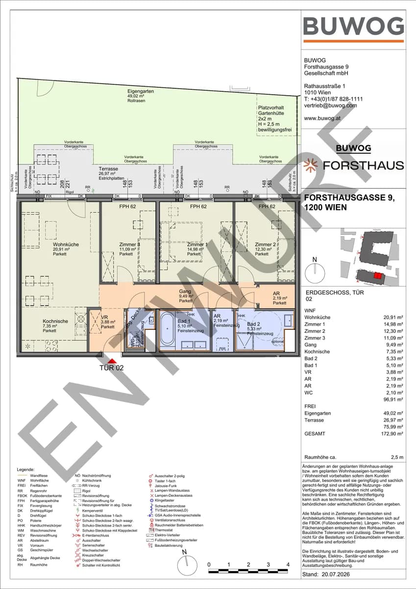 4-Zimmer-Wohnung kaufen in Wien – 96,91 m², € 599.000 – Bild 2 von 9