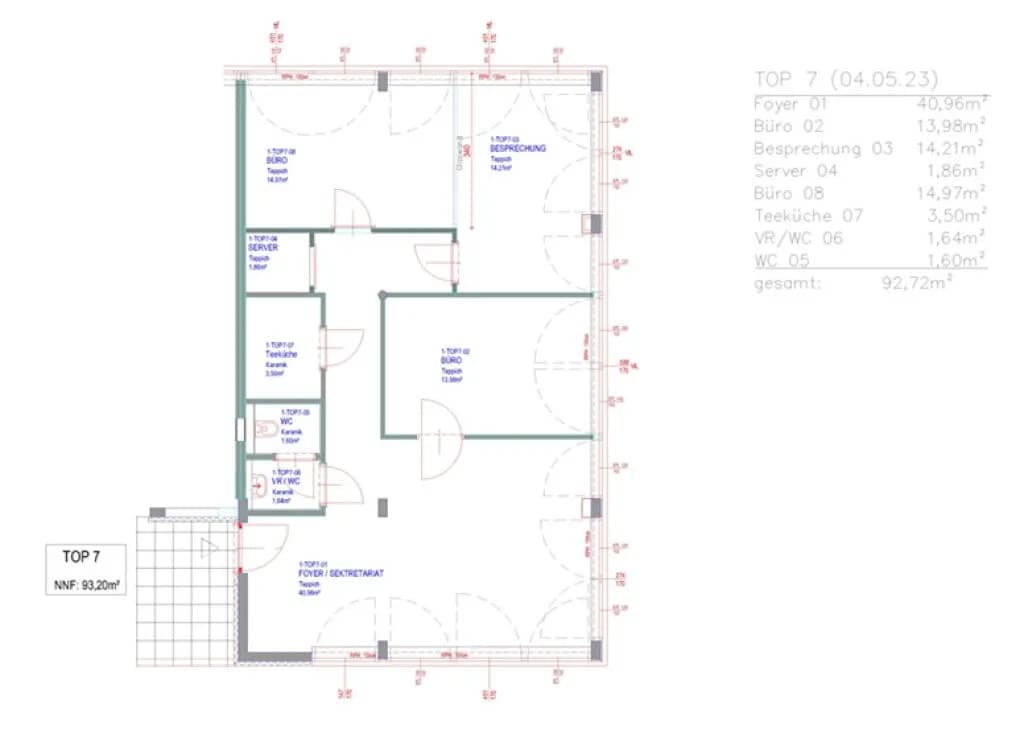4-Zimmer-Gewerbeimmobilie mieten in Graz – 93 m², € 999 – Bild 8 von 8